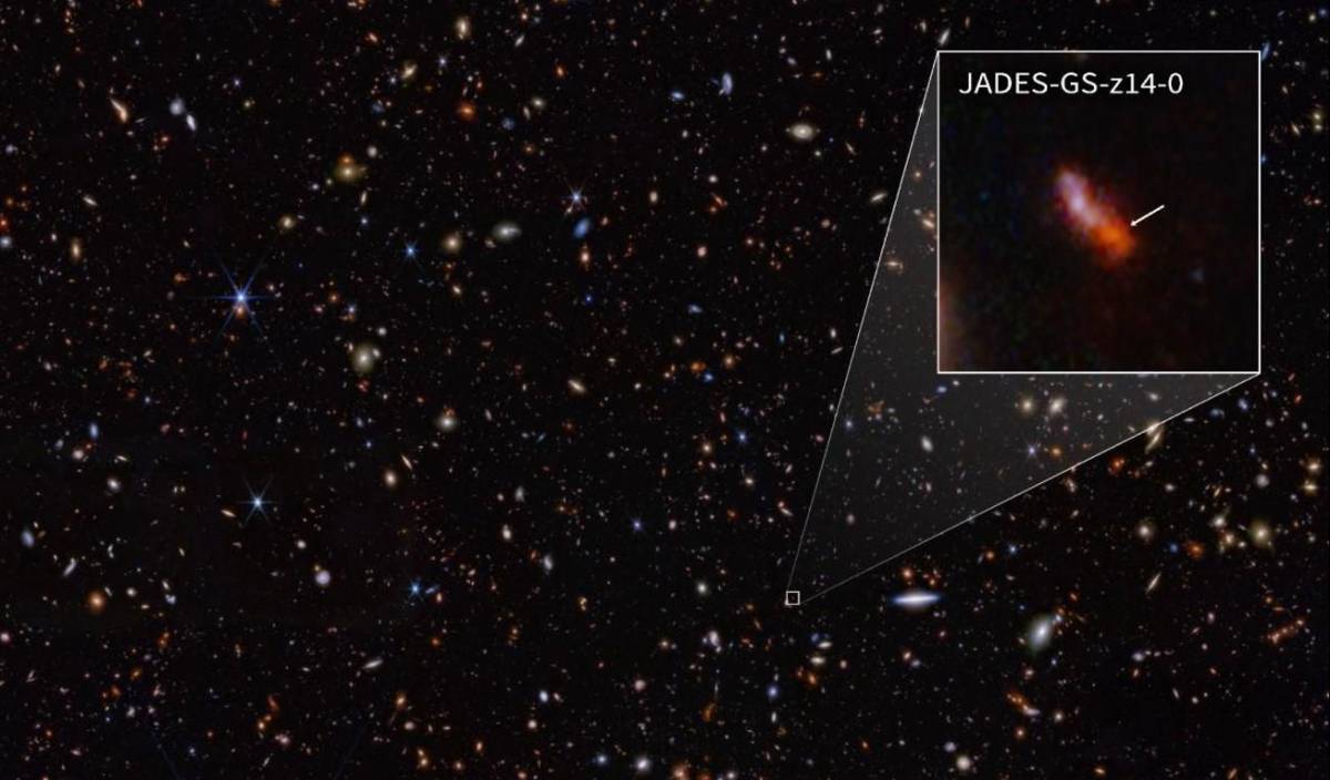 El telescopio Webb bate propio récord al detectar la galaxia más lejana conocida