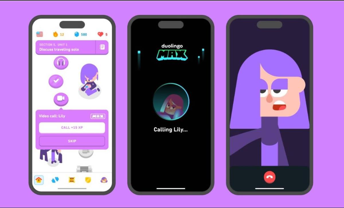 Duolingo lanza servicio de videollamada con inteligencia artificial