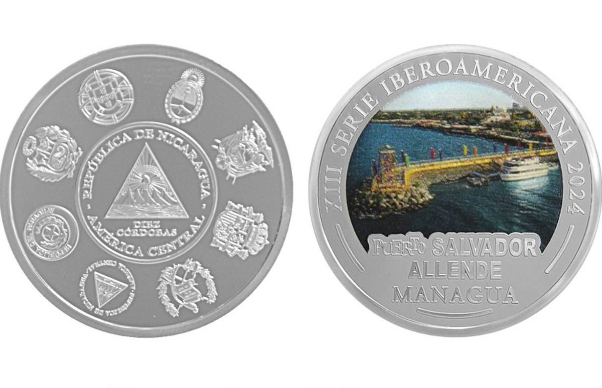 Nicaragua pone en circulación moneda de plata de la XIII Serie Iberoamericana