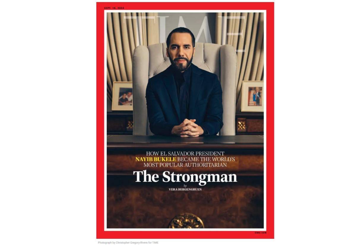 Nayib Bukele en revista TIME: no podría postularme a un periodo más