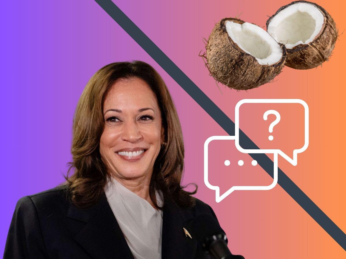 ¿Por qué el emoji de coco se convierte en símbolo de apoyo a Kamala Harris?