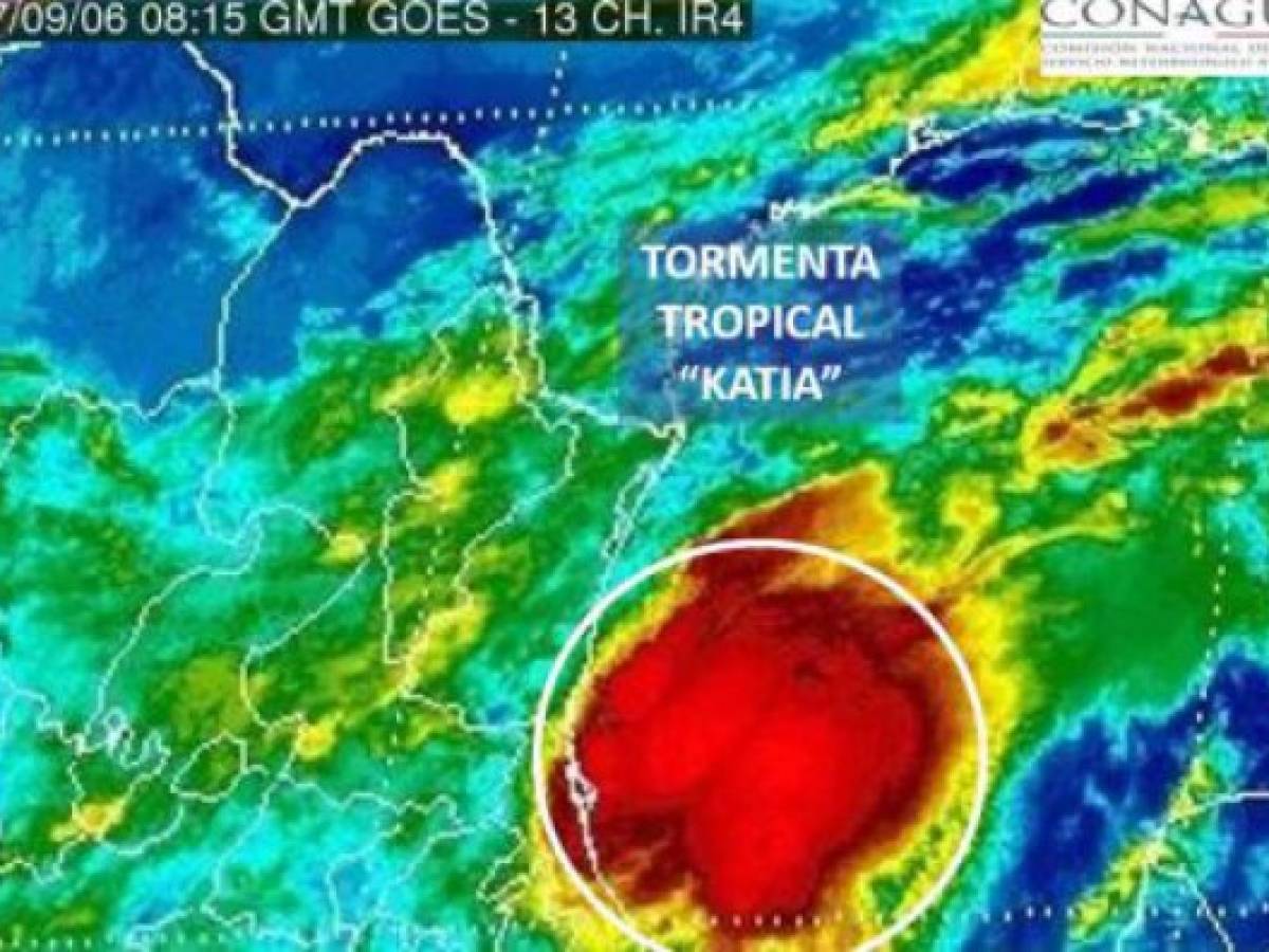 Tormenta Katia se convertirá en huracán frente a costas del Golfo de México