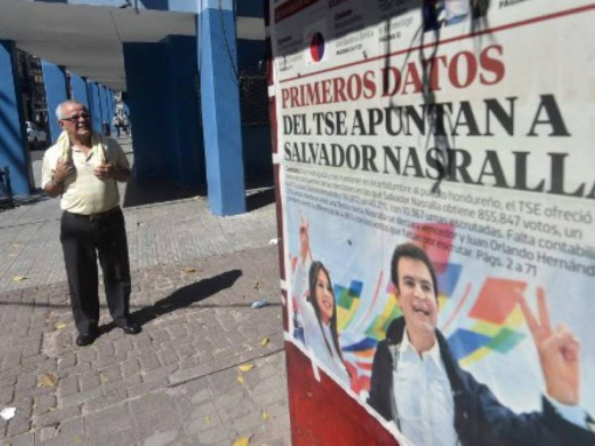 Honduras espera tensa resultados de comicios que dan ventaja a opositor