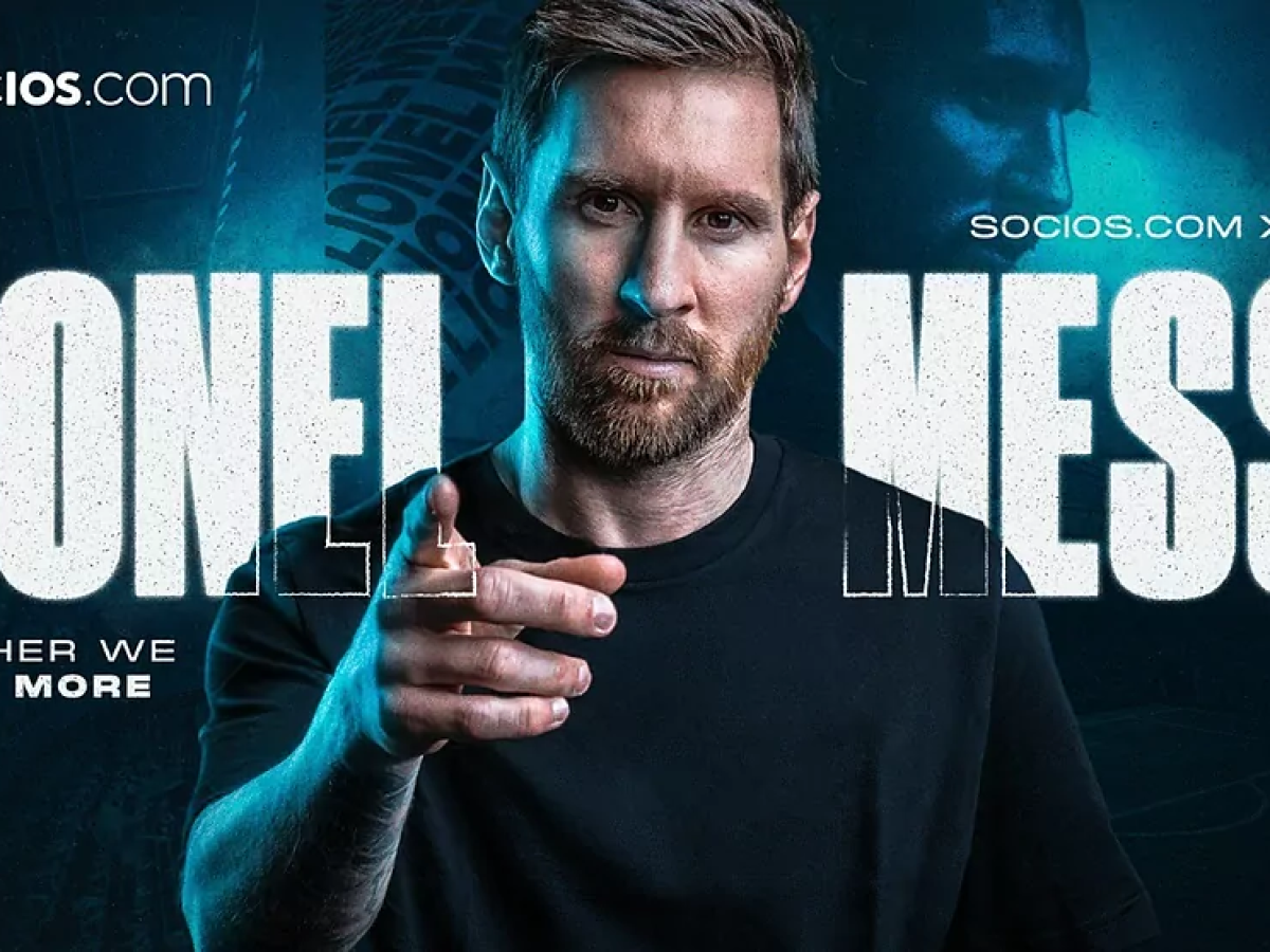 Messi se convierte en Embajador Global de Socios.com, la plataforma de los Fan Tokens