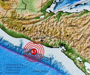 <i>Mapa que muestra el epicentro del sismo percibido la mañana del 06.02.2024. FOTO MARN</i>