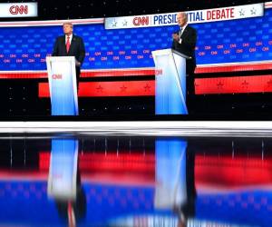 Debate tenso entre un Trump y Biden titubeante