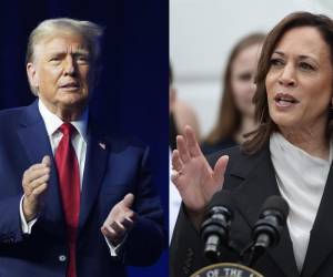 <i>Los candidatos a las elecciones presidenciales del 5 de noviembre, Donald Trump y Kamala Harris, preparan de manera muy distinta el crucial debate que el martes los pondrá uno frente al otro en los estudios de la cadena ABC de Filadelfia y que probablemente será el único de la campaña electoral. FOTO EFE/ Ting Shen / POOL</i>