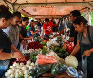 El 76. 94 % de los salvadoreños que participaron en el estudio compran sus alimentos en el mercado. Foto tomada de cuenta de X de Ministerio de Agricultura