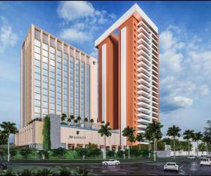 <i>JW Marriott San Salvador contará con 186 habitaciones, incluyendo estándar, dobles y suites. Foto cortesía</i>