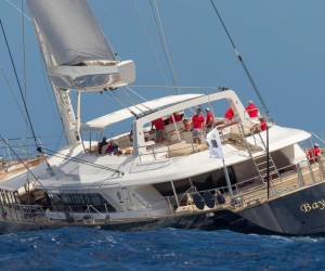 <i>Fotografía facilitada el 19 de agosto de 2024 por la Oficina de Prensa de Perini Navi muestra el velero 'Bayesian', en Palermo, Sicilia, Italia. EFE/EPA/PERINI NAVI PRESS OFFICE / HANDOUT HANDOUT EDITORIAL USE ONLY/NO SALES</i>