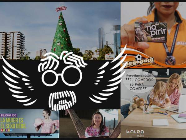 <i>Imagen que muestra alguna de las campañas publicitarias creadas por Pancho García. Al centro se ve su imagen representativa, a la que en redes sociales colocaron alas tras su muerte. FOTO E&amp;N</i>