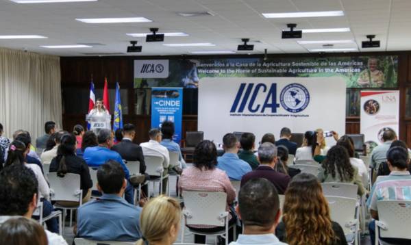 La cita se llevó a cabo en la sede del IICA con la participación de proyectos innovadores en bioeconomía y biomateriales. Foto cortesía.