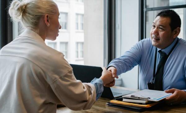 En lugar de preguntar sobre el desarrollo profesional, pregunte sobre el rasgo número 1 de los mejores empleados de la empresa. Foto de iStock