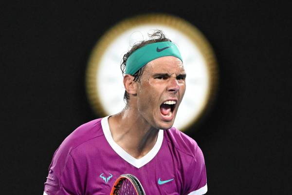 <i>Rafael Nadal en el Abierto de Australia en 2022. EFE/EPA/DAVE HUNT</i>