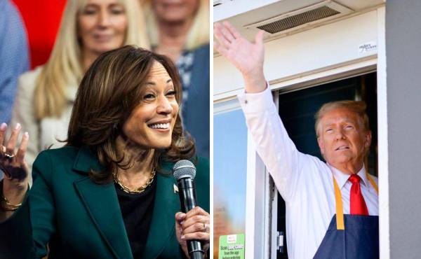 <i>Los aspirantes a la Casa Blanca, Donald Trump y Kamala Harris, continuaron sus respectivas campañas electorales. FOTOS EFE</i>