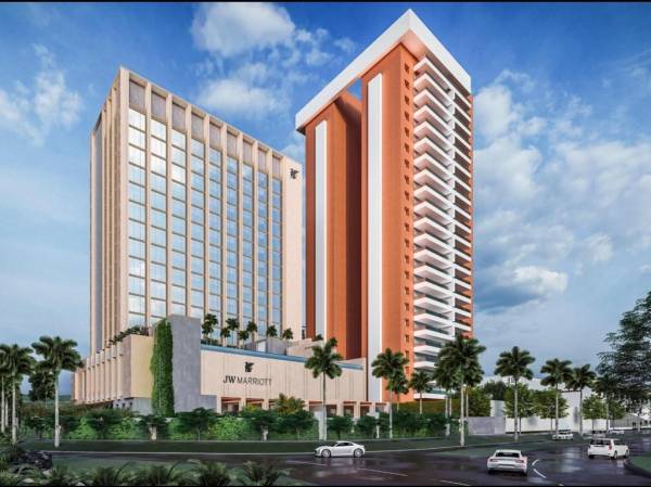 <i>JW Marriott San Salvador contará con 186 habitaciones, incluyendo estándar, dobles y suites. Foto cortesía</i>